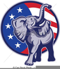 Free Republican Elephant Clipart Image