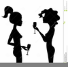 Drinking Wine Clipart Image