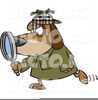Clipart Dog Magnifying Glass Image