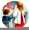 Vintage Fourth Of July Clipart Image