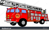 Cartoon Fire Truck Clipart Image