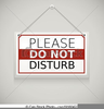 Clipart Do Not Disturb Sign Image