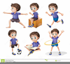 A Boy Running Clipart Image