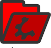 Open Red Folder Clip Art