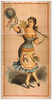 [dancing Chorus Girl With Cane And Blue Hat] Image