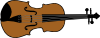 Violin (colour) Clip Art