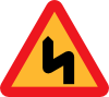 Zig Zag Road Sign Clip Art