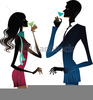 Free Clipart Woman Drinking Wine Image