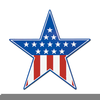 Military Blue Star Clipart Image