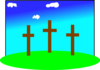Easter Crosses Clip Art