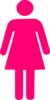 Woman Silhouette Pink Clip Art