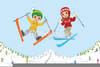 Ski Pole Clipart Image