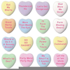 Christian Candy Hearts Clipart Image