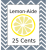 Lemon Aide Sign Clip Art