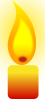 Burning Candle 2 Clip Art