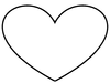 Heart Outline Stencil Image
