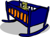 Blue Orange Crib Clip Art
