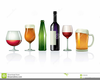 Wine Bottles And Glasses Clipart Image