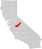 California County Map Madera County Highlighted Clip Art