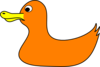 Orange Duck Clip Art