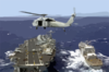 Sh-60 Sea Hawk Supporting Underway Replenishment. Clip Art