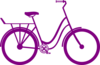 Purple Bike Clip Art