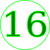 Number 16 Pinoy Clip Art