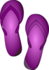 Purple Flip Flop Clip Art