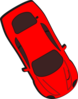 Red Car - Top View - 300 Clip Art