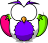 Pink And Purple Hoot 2 Clip Art