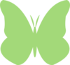 Light Green Butterfly Clip Art
