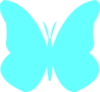 Aqua Butterfly Clip Art
