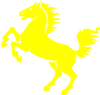 Yellow Mustang Clip Art