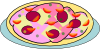 Pizza On A Plate Clip Art