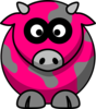 Hot Pink Pig Clip Art