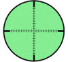 Night-vision Crosshairs Image