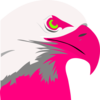 Florescent Pink Eagle2 Clip Art