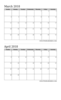 March Calendar Months Calendar Basic Image
