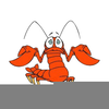 Sad Cartoon Lobster Image