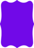 Dark Purple Bracket Frame Clip Art