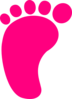 Baby Left Foot Modified Clip Art