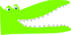 Green Croc Clip Art