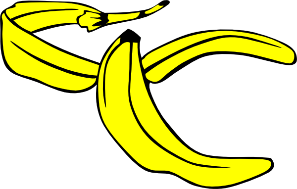 Banana Peel Clip Art at Clker.com - vector clip art online, royalty