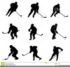 Hockey Clipart Black And White Image