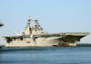 The Amphibious Assault Ship Uss Wasp (lhd 1) Departs Naval Station Norfolk To Avoid Hurricane Isabel. Image