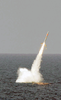 Uss Florida Launches A Tomahawk Cruise Missile During Giant Shadow In The Waters Off The Coast Of The Bahamas Image