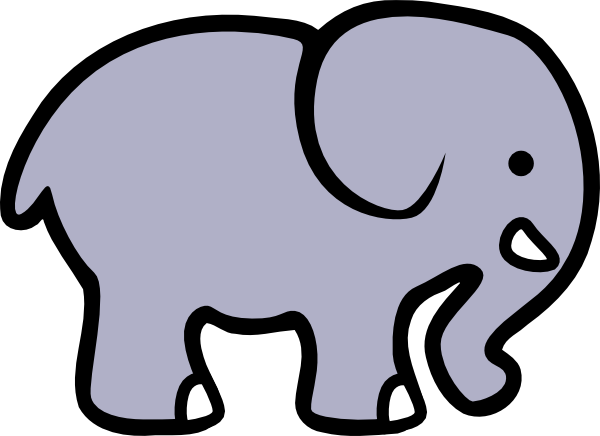 elephant clipart drawing - photo #3