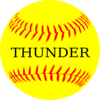 Softball Yellow Thunder Clip Art