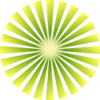 Green Burst Rays Clip Art