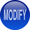 Blue Modify Button Clip Art